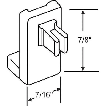 Strybuc Black Tilt Slide Button 85-508B